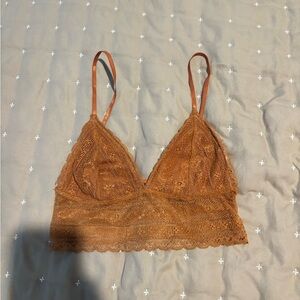 Lace Bralette in Tan